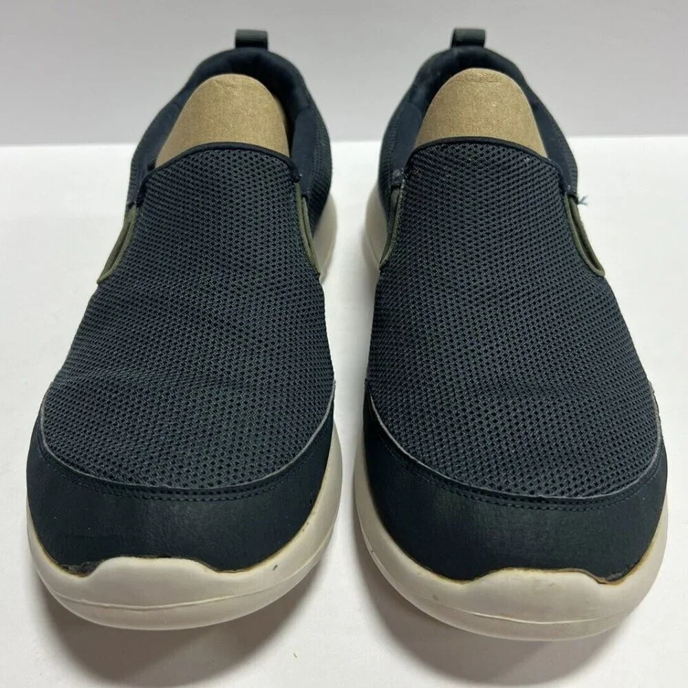 Skechers Mens Go Walk Max Clinched Sneaker Navy, Size 9.5 M